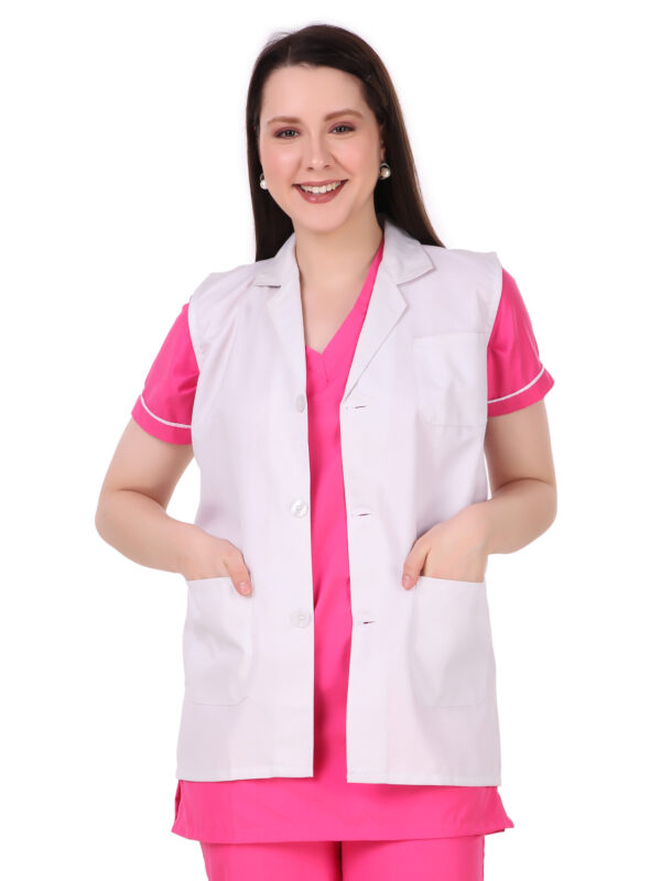 Comfortable & Durable Sleeveless Lab Coat/ Apron